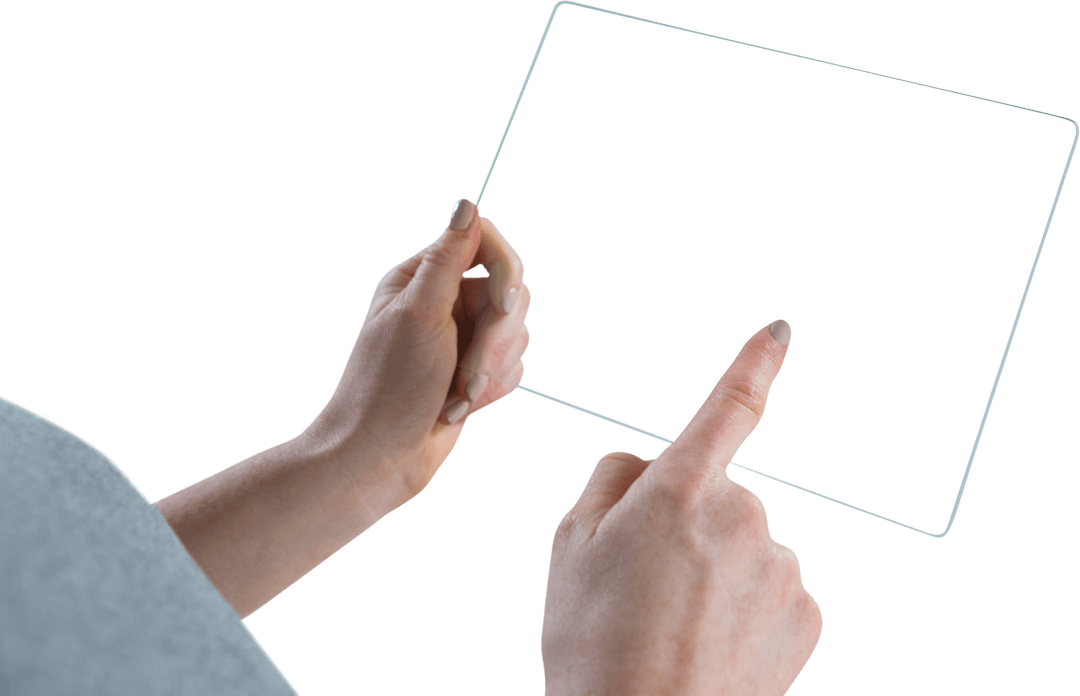 Transparent Glass Interface in Use with One Finger Touch Control - Download Free Stock Images Pikwizard.com