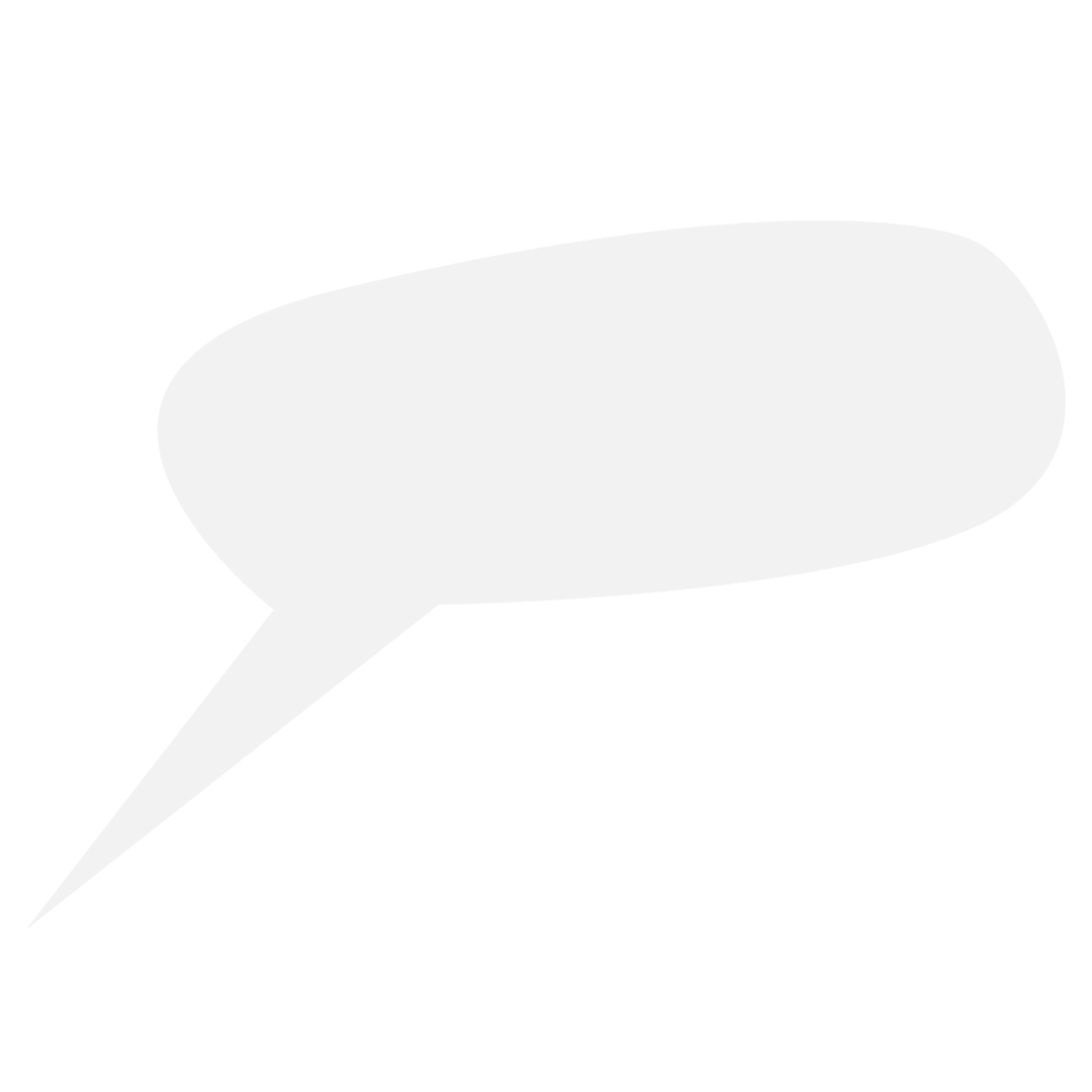 White Speech Bubble Icon on Transparent Background for Communication
