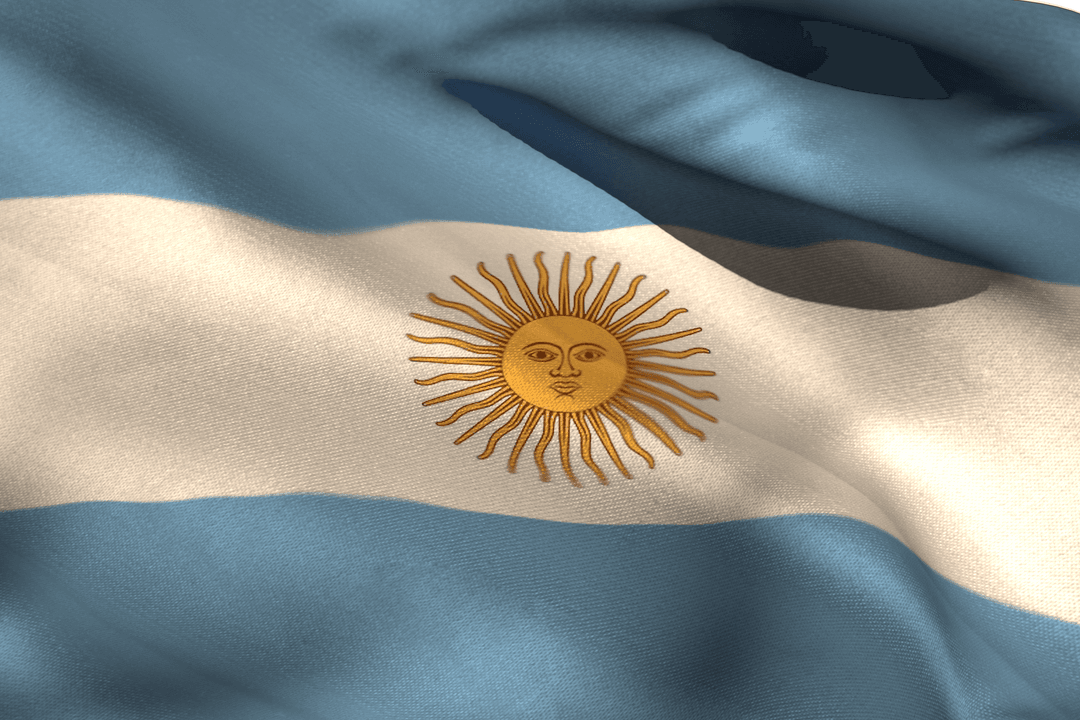 Digital Transparent Argentina Flag Illustration Background