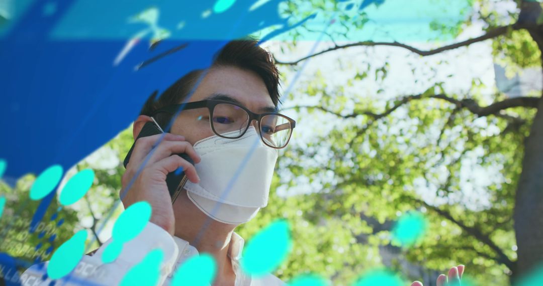 Man Engaged with Technology in a Business Setting