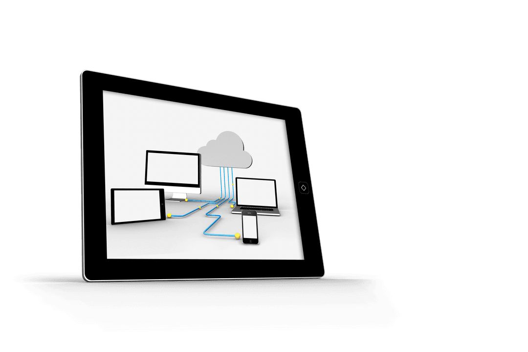 Transparent Cloud Computing Concept on Digital Tablet - Download Free Stock Images Pikwizard.com