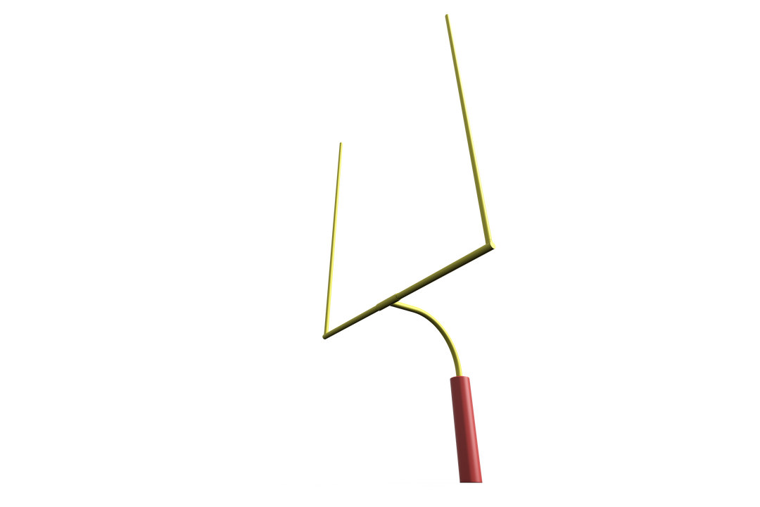 Transparent American Football Goalpost Illustration for Sports Design - Download Free Stock Images Pikwizard.com