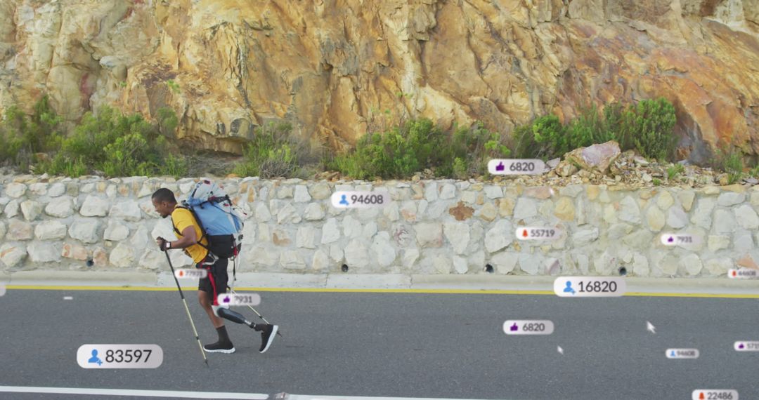 Visually Impaired Athlete Braving Challenging Environment