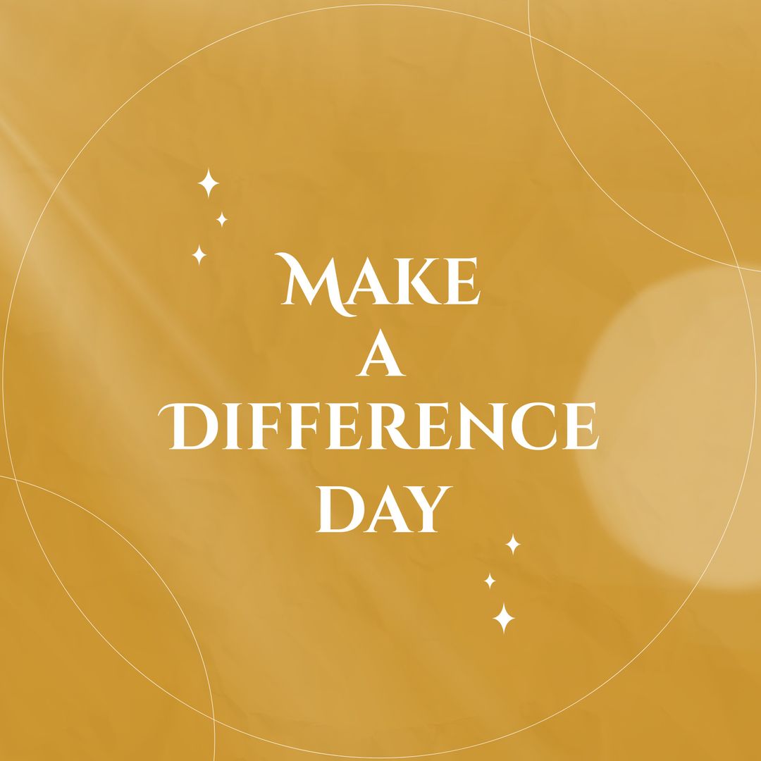 Make a Difference Day Eco Awareness Inspirational Design