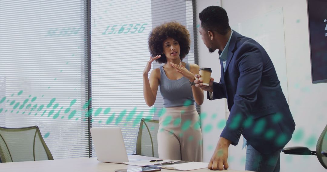 Multicultural Teams Collaborating in Office with Technology