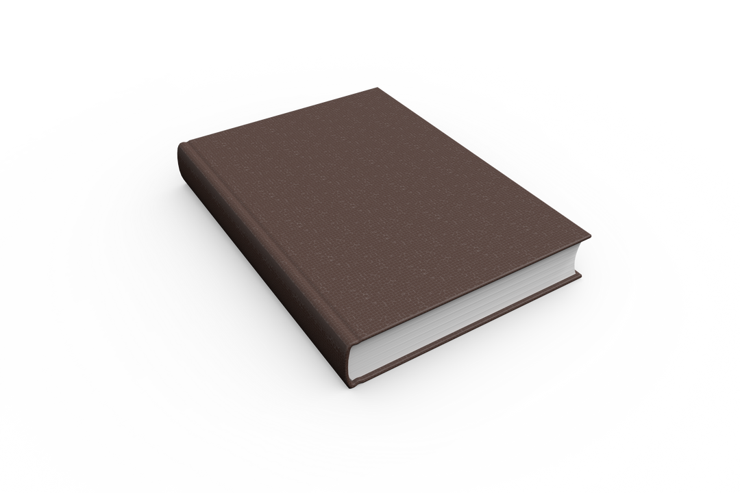 Realistic Brown Book on Transparent Background Vector - Download Free Stock Images Pikwizard.com