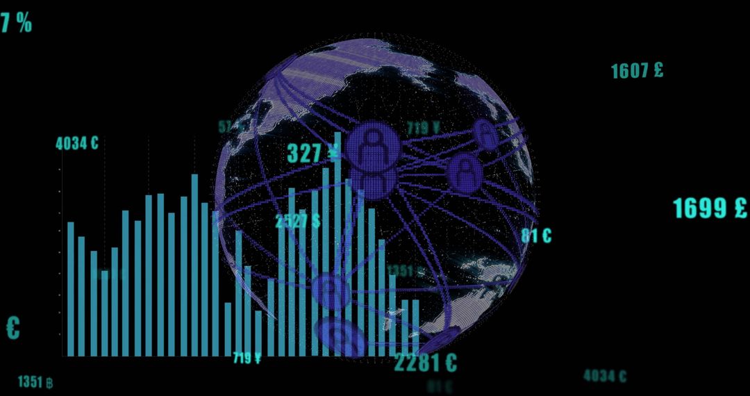 Digital Earth with Data Integration Visualization Concept
