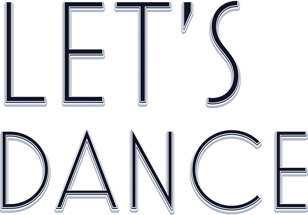 Let's Dance Text on Transparent Background PNG