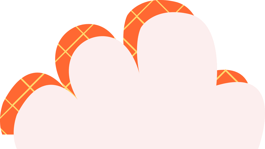 Abstract Minimalist Design with Geometric Shapes on Transparent Background