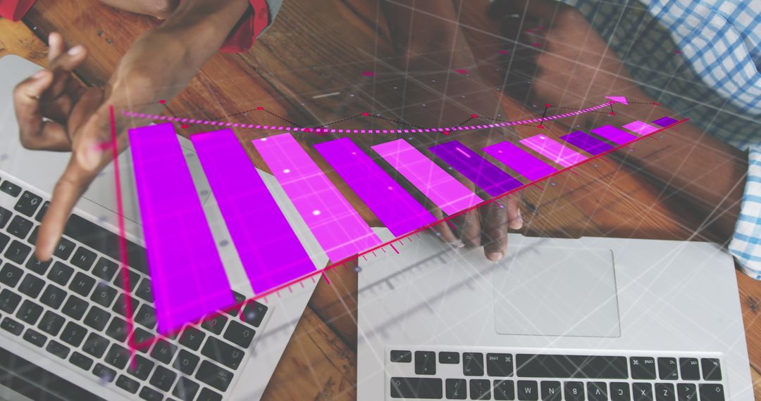 Team Analyzing Financial Data Trends with Virtual Graph