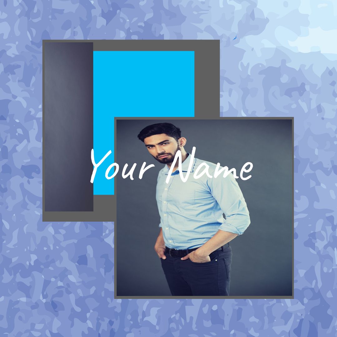 Professional Branding Template with Confident Man