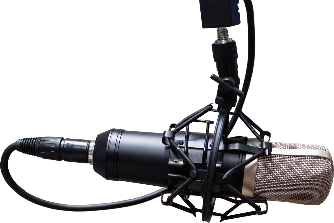 Modern Radio Microphone on Transparent Background, Music and Broadcasting Concept - Download Free Stock Images Pikwizard.com