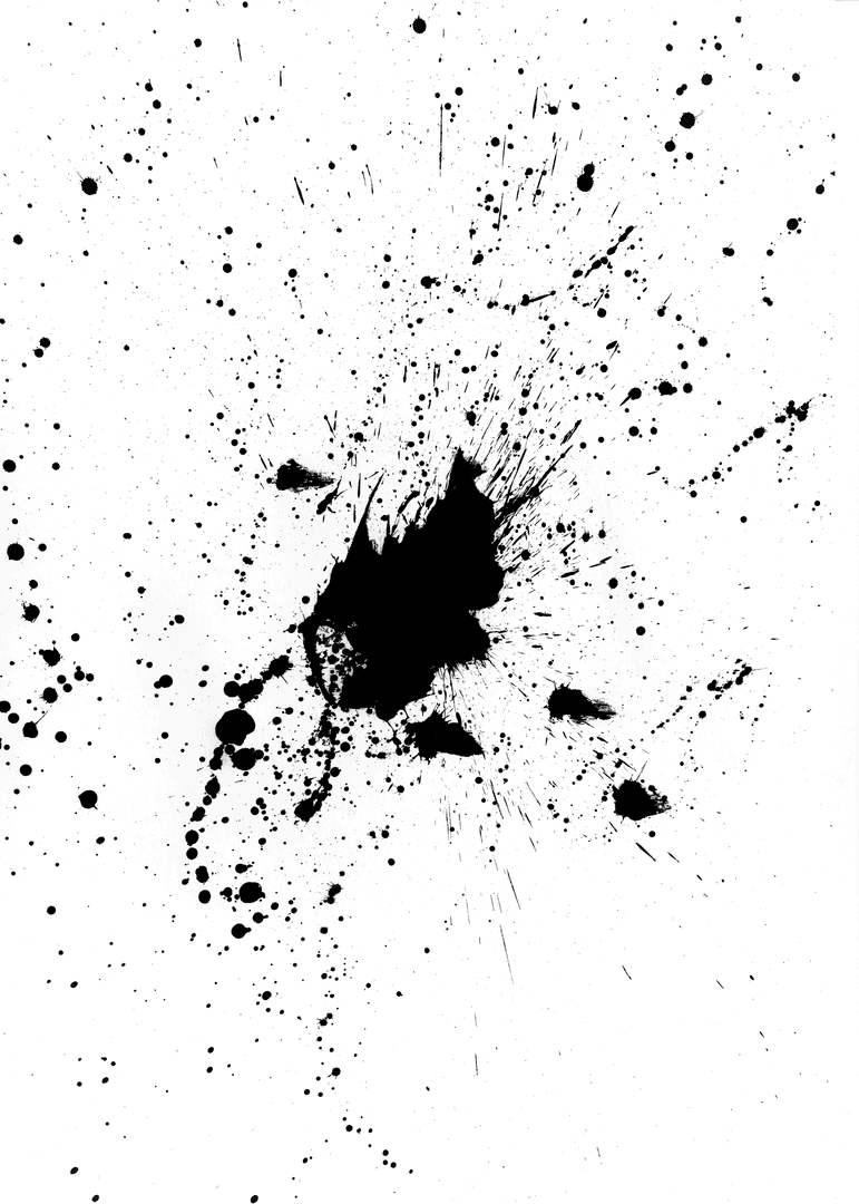 Transparent Abstract Black Stains Vector Illustration