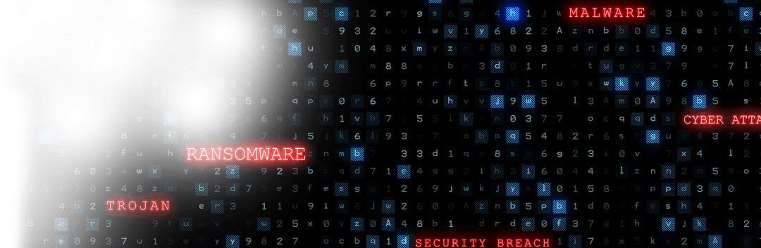 Transparent Digital Data Processing Security Threats Concept