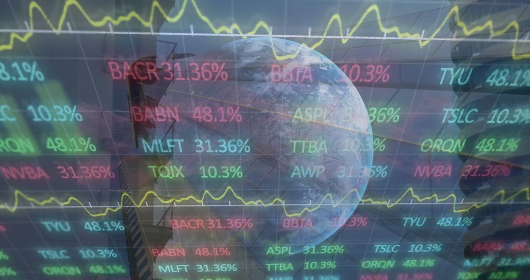 Global Economic Trends with 3D Stock Data Visualization