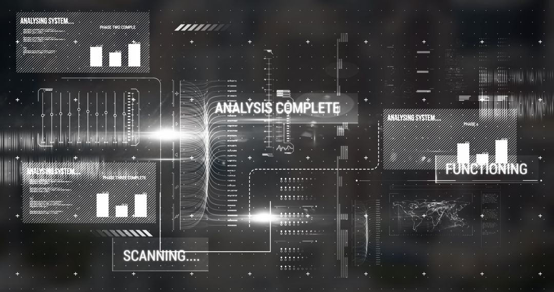 Digital data processing interface with technology elements