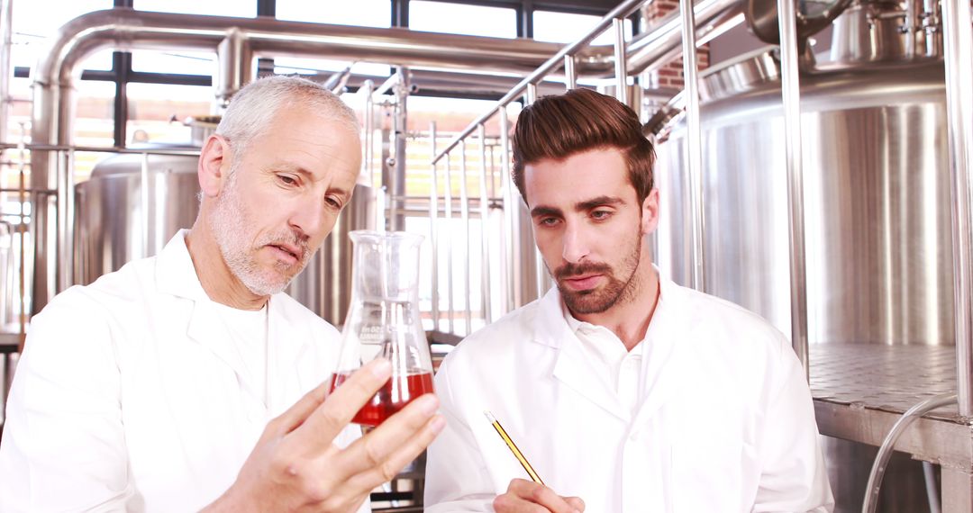 Scientists Analyzing Liquid Sample in Laboratory - Free Images, Stock Photos and Pictures on Pikwizard.com