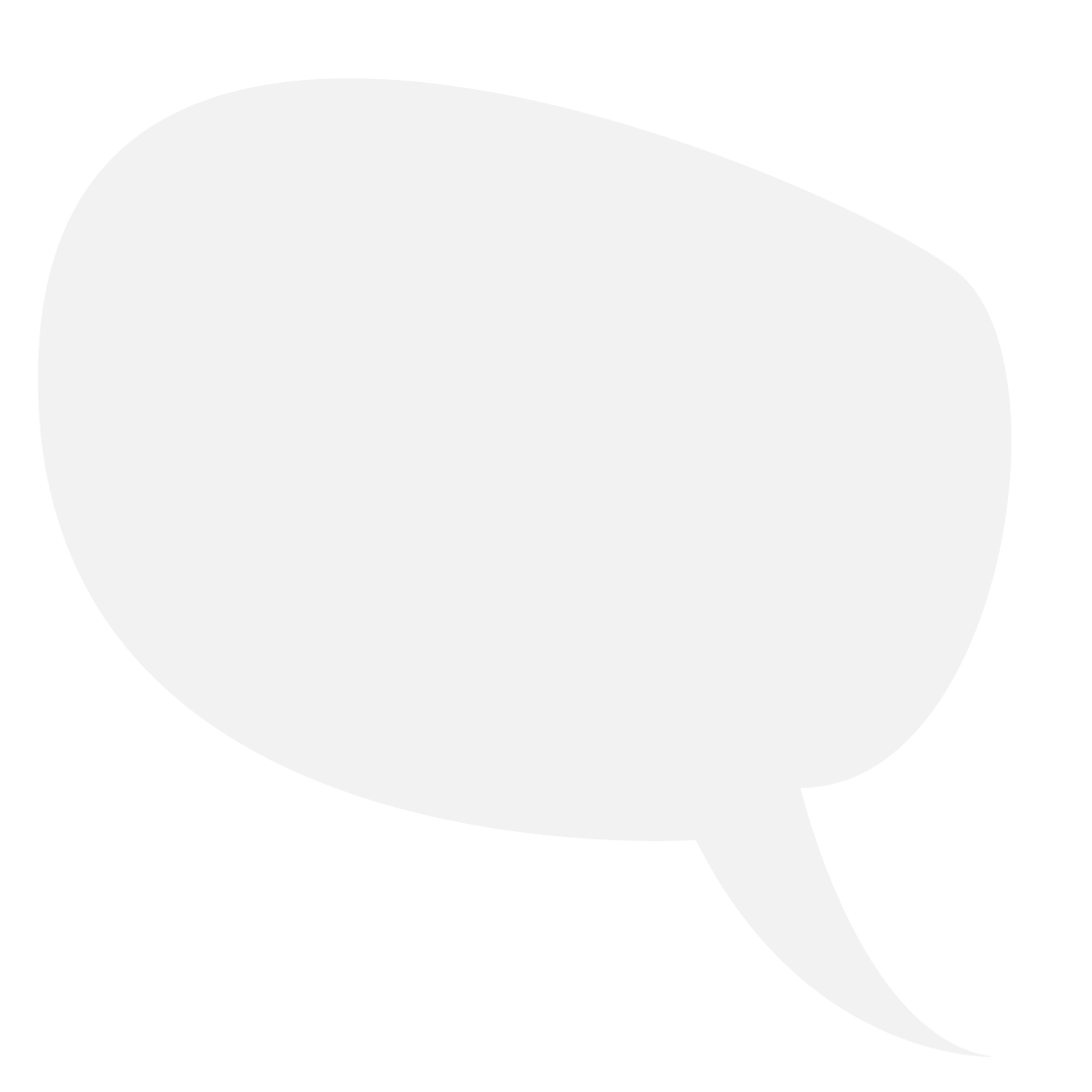 Blank White Speech Bubble on Transparent Background