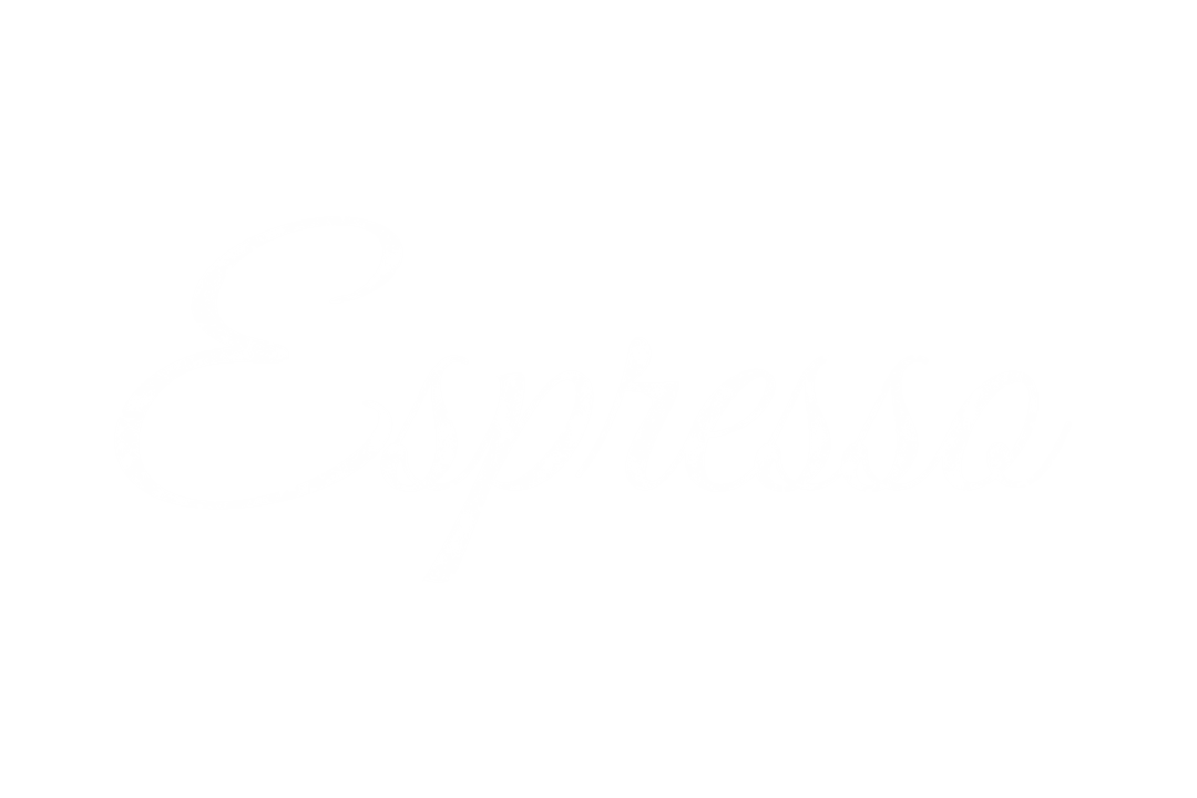 White Espresso Text On Transparent Background, Coffee-themed Graphic