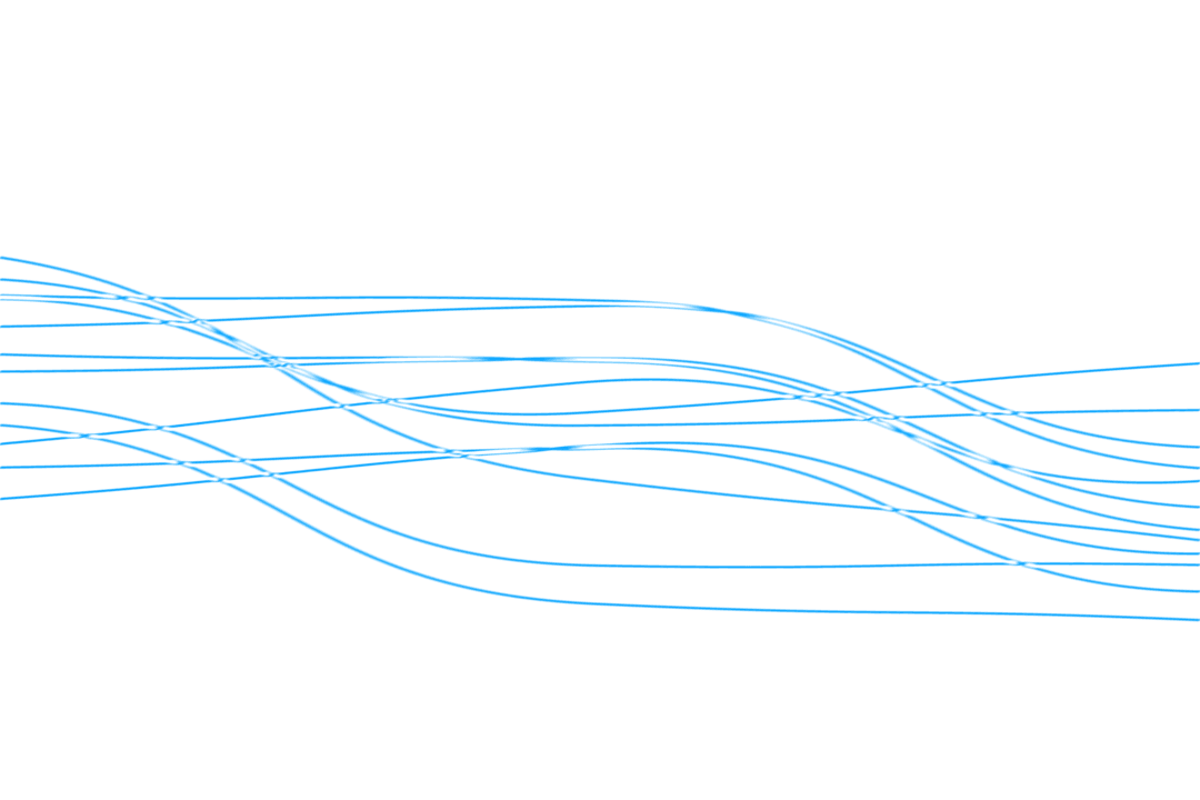 Blue Abstract Lines Vector on Transparent Background