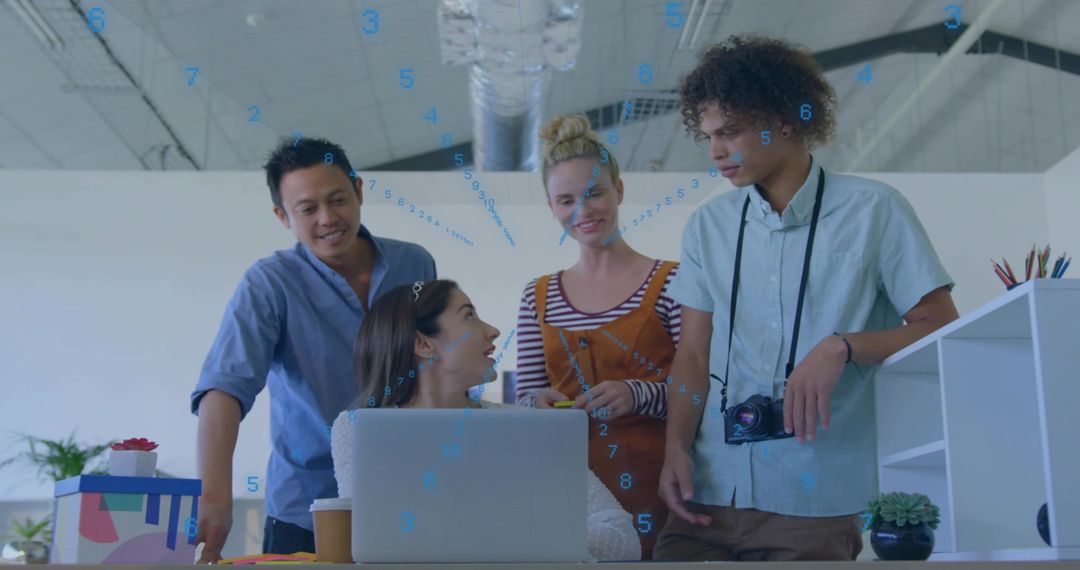 Modern Office Team Collaboration Discussing Creative Project