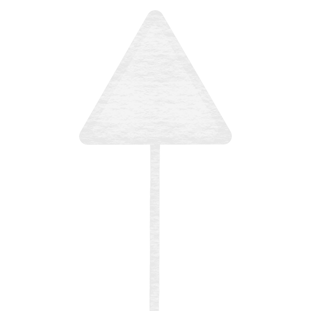Blank Transparent Road Sign on Pole