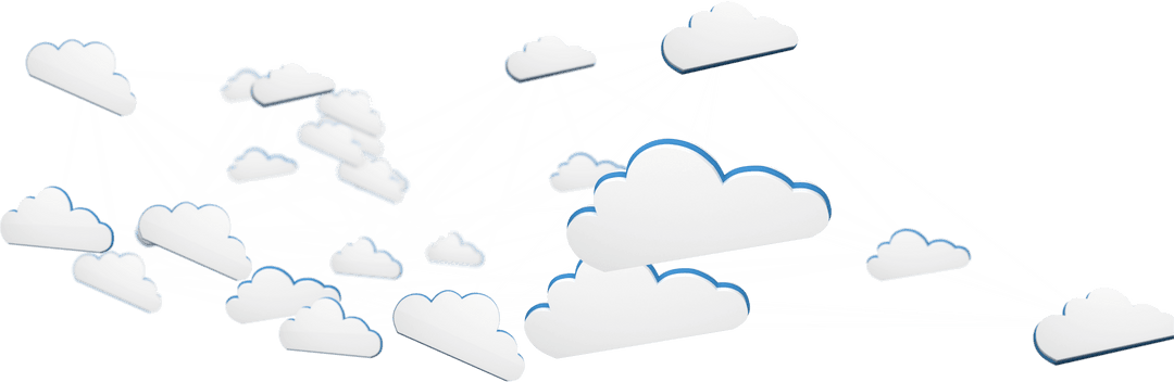 Digital Networking Connectivity with Multiple Transparent Clouds - Download Free Stock Images Pikwizard.com