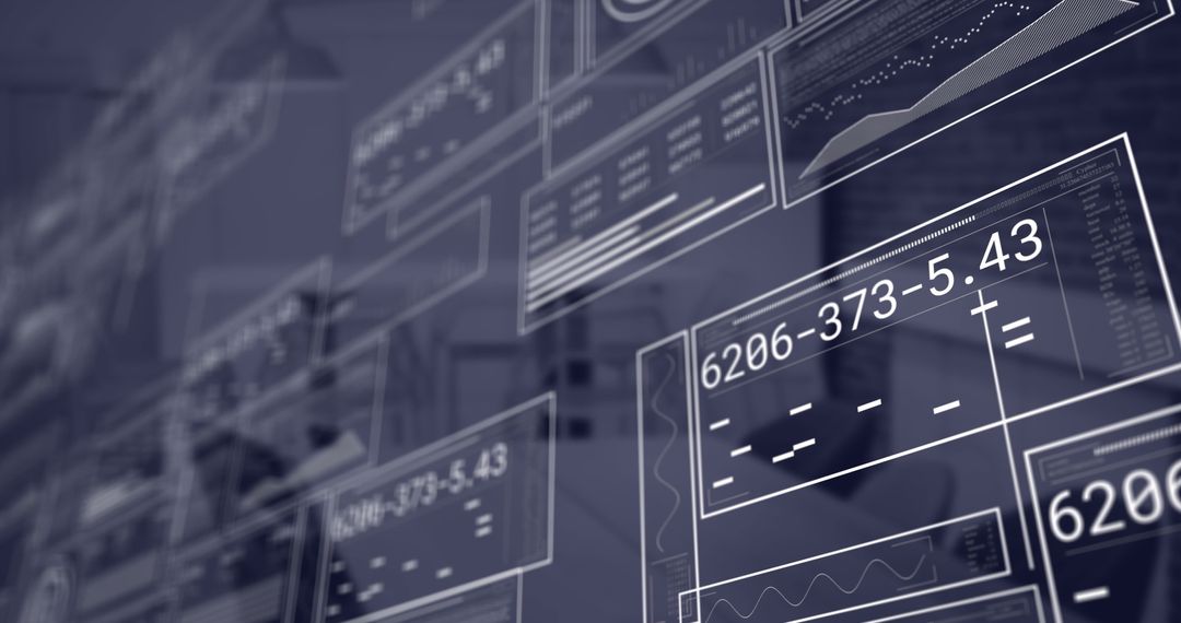 Financial Data Visualization in Modern Office Setting