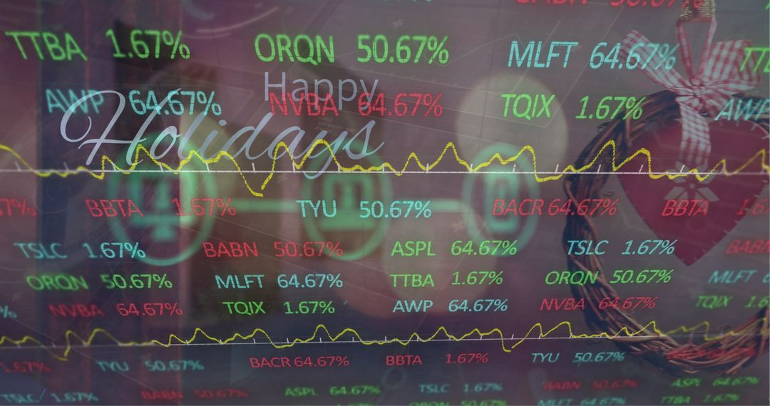 Financial Data and Holiday Theme Blend