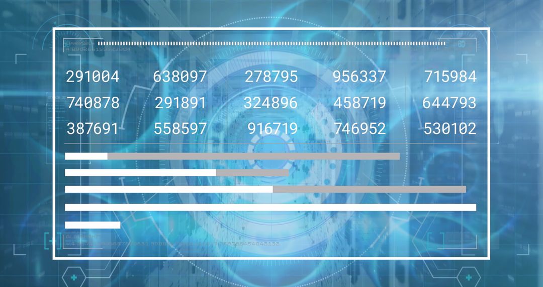 Futuristic Digital Visualization of Data Analytics in Server Room