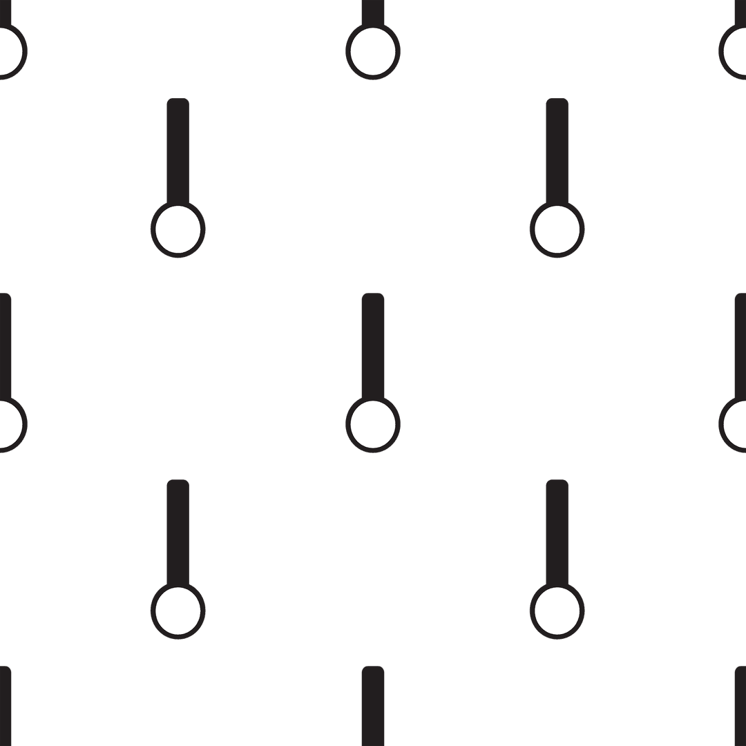 Geometric Black and White Pattern on Transparent Background