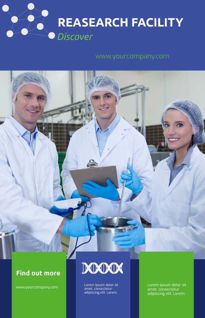 Team of Scientists Collaborating in Modern Laboratory