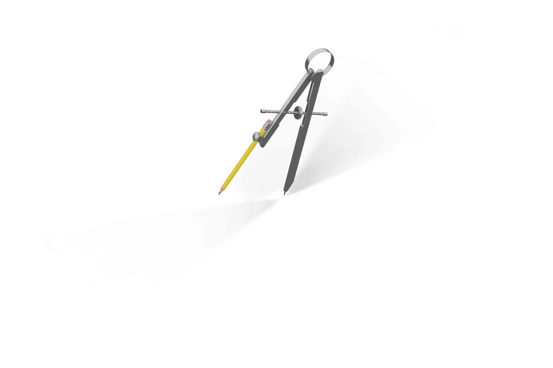 Transparent Mathematics Drawing Compass for Geometry