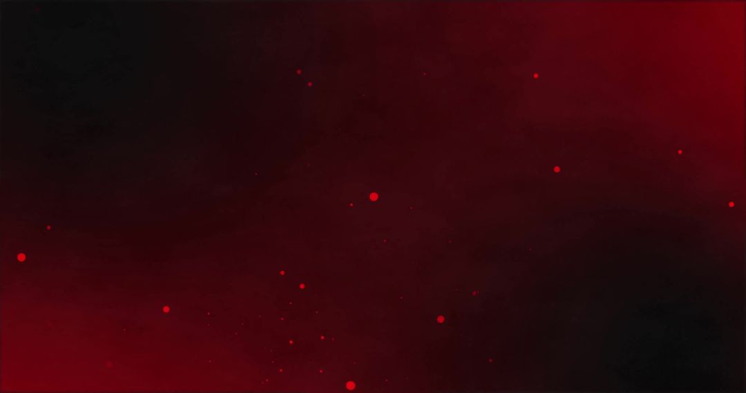 Abstract Red and Black Background with Floating Light Spots