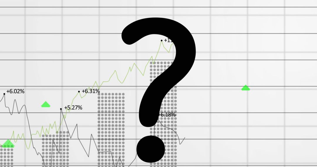 Uncertainty in Financial Data Analysis with Question Mark Overlay