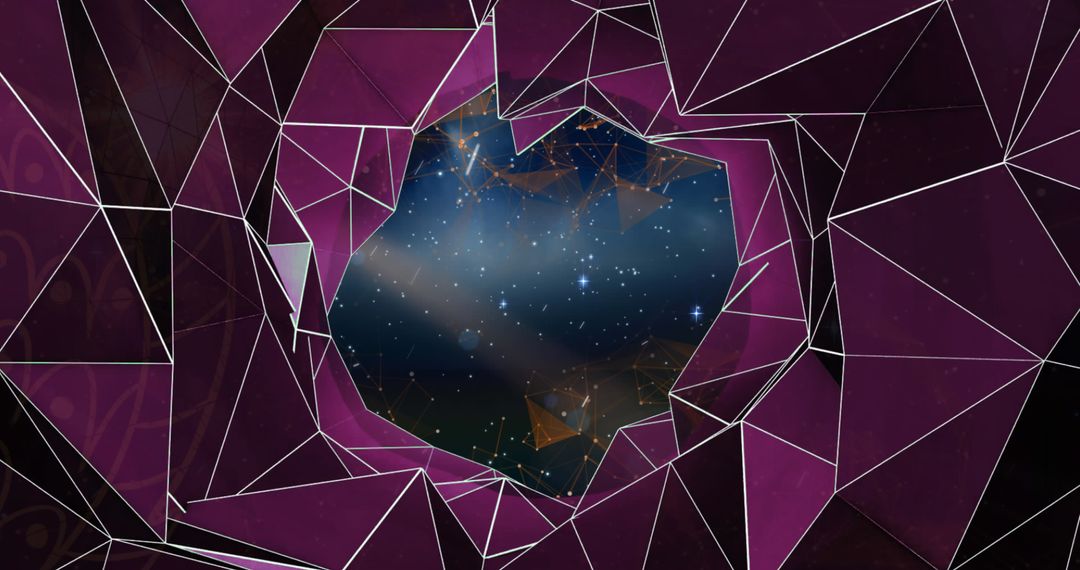 Pisces Zodiac Sign with Cosmic Starry Background