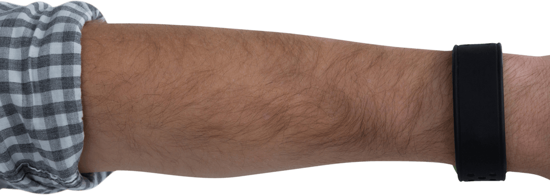 Transparent Arm with Fitness Band for Mockups