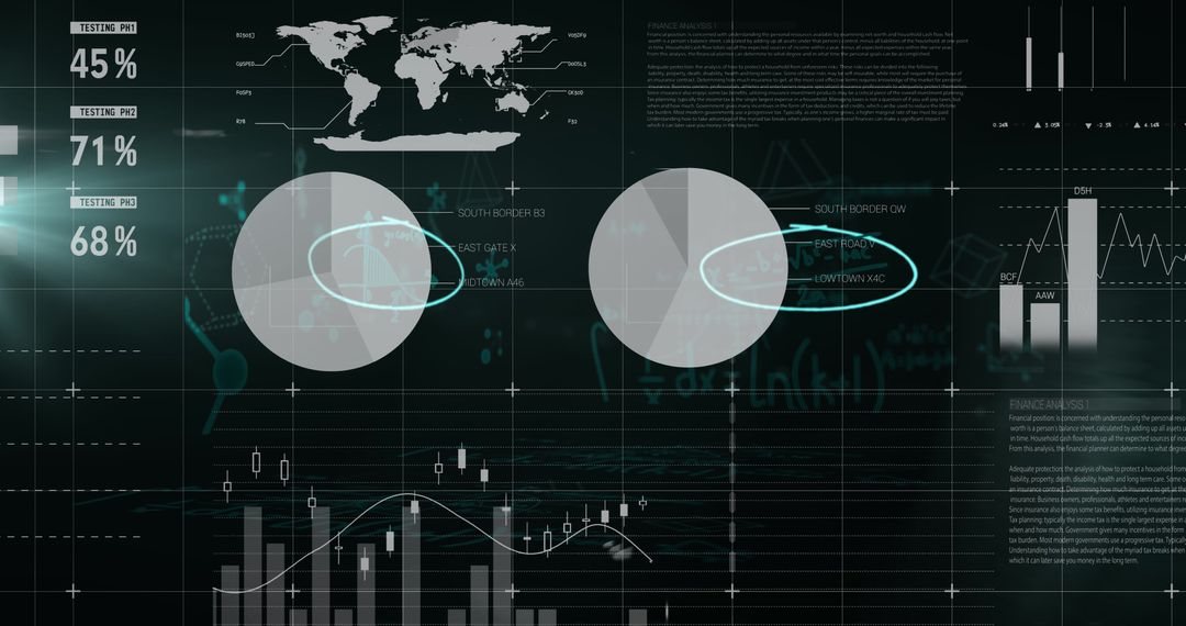 advanced data analysis with statistical graphs and equations - Free Images, Stock Photos and Pictures on Pikwizard.com