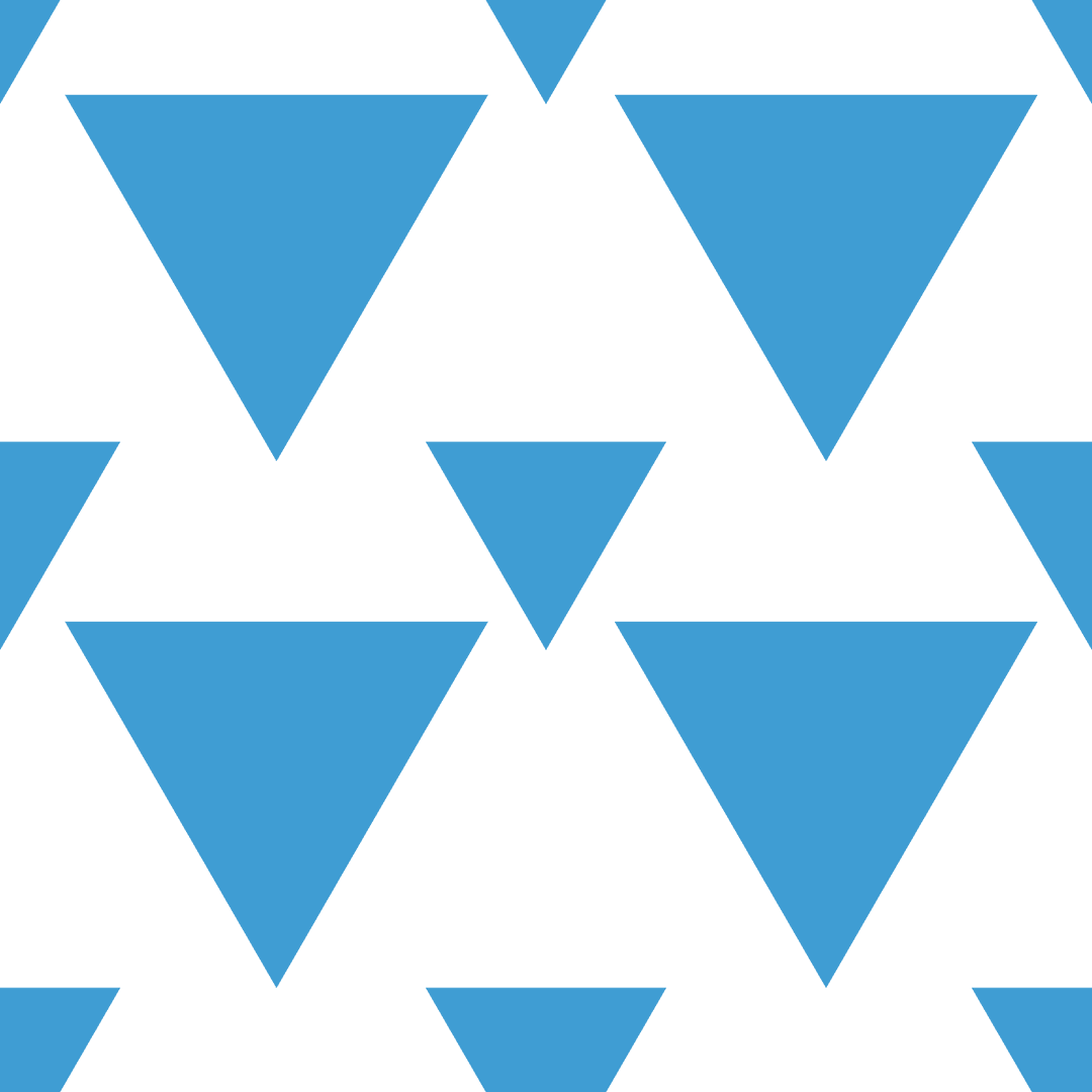 Modern Blue Triangle Pattern on Transparent Background