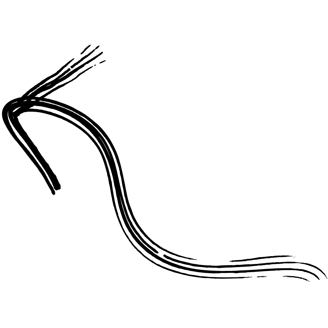 Black Arrow with Transparent Background for Digital Projects