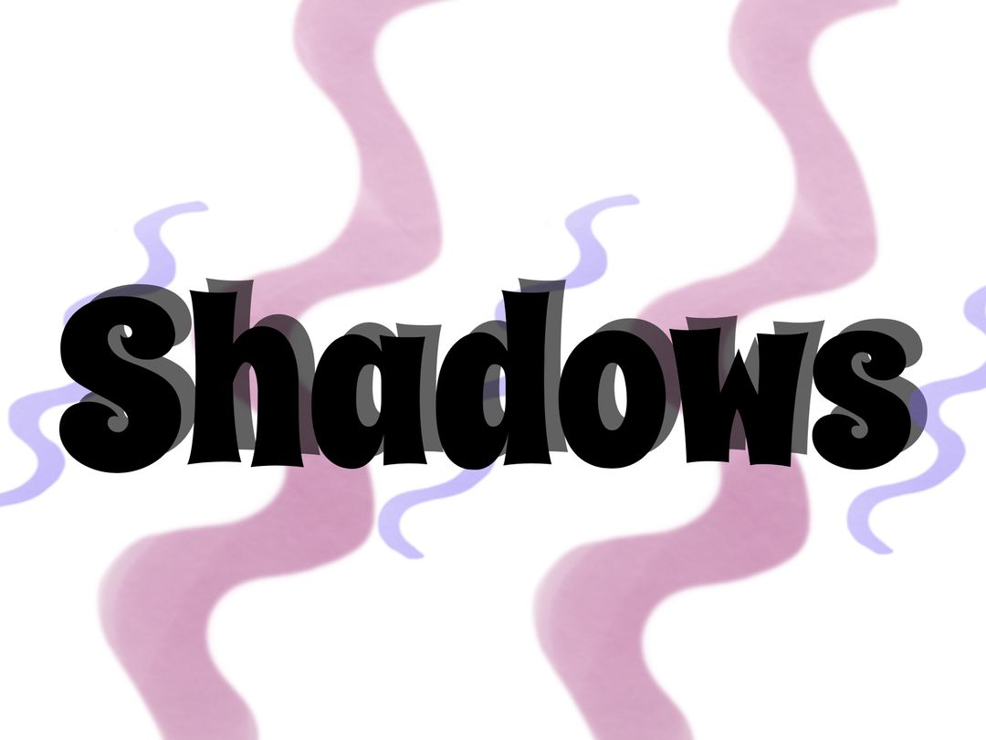 Shadows Text Art with Purple Waves for Invitations and Covers - Download Free Stock Templates Pikwizard.com