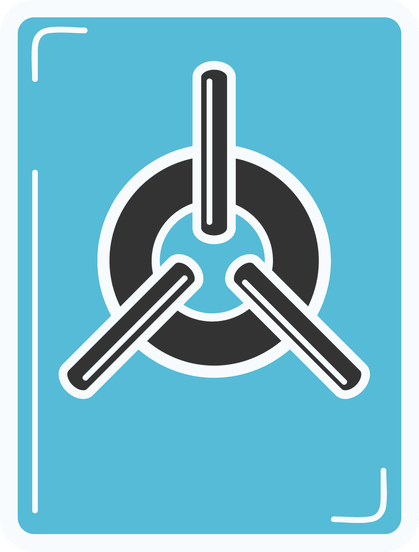 Transparent Gas Stove Burner Vector Illustration