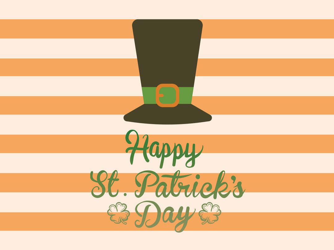 Festive St. Patrick's Day Design with Leprechaun Hat