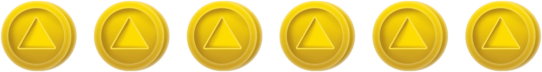 Transparent Background with Repeated Golden Symbols