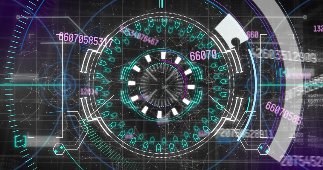 Futuristic Interface Display with Digital Data and Analytics - Free Images, Stock Photos and Pictures on Pikwizard.com