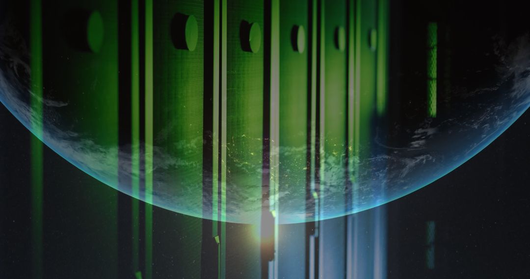 Futuristic Global Network and Data Integration Concept