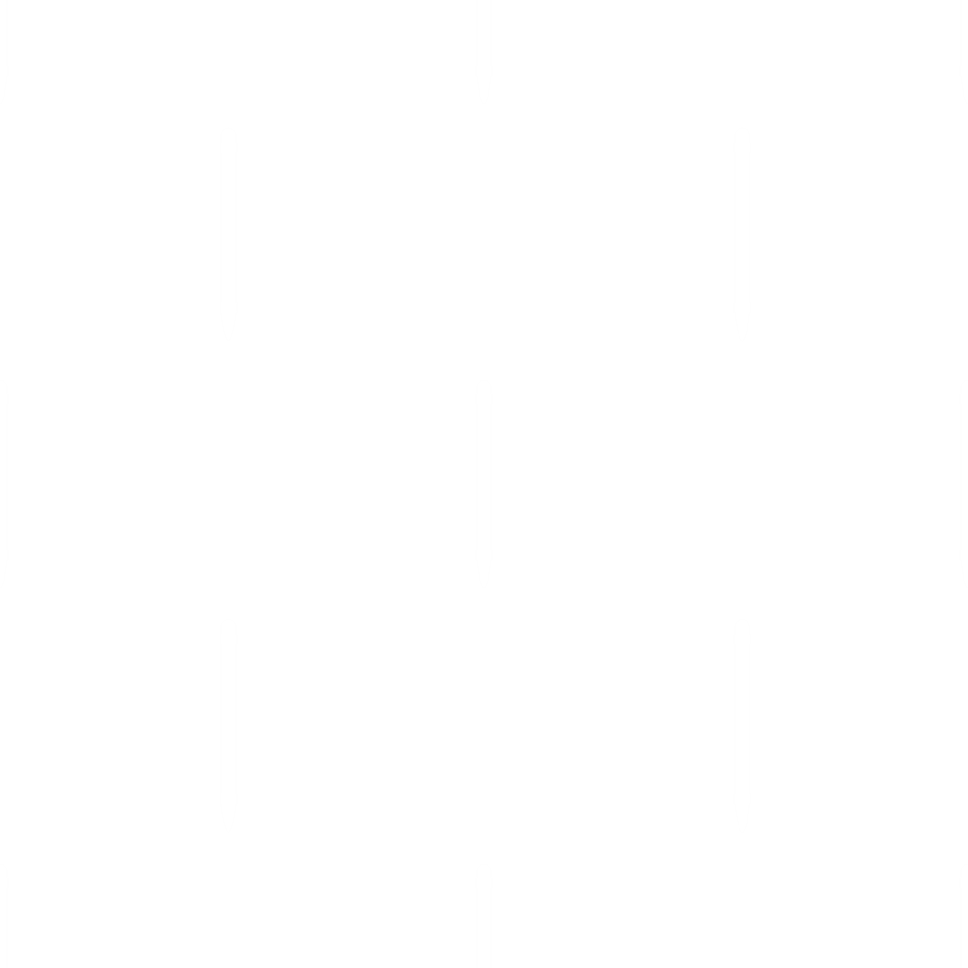 White Patterned Repeated Pens on Transparent Background