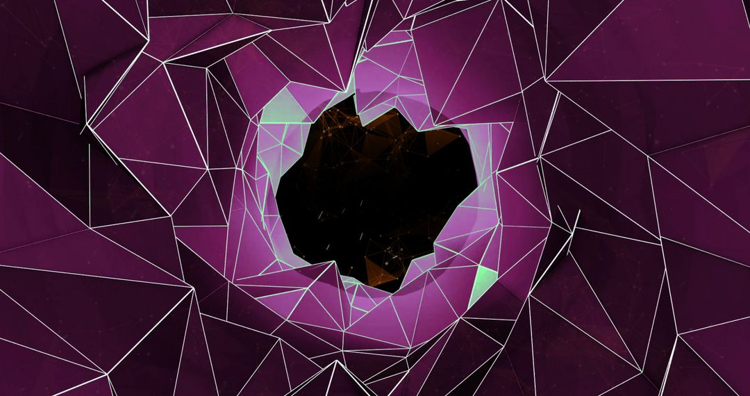 Polygon Geometric Tunnel with Cosmic View