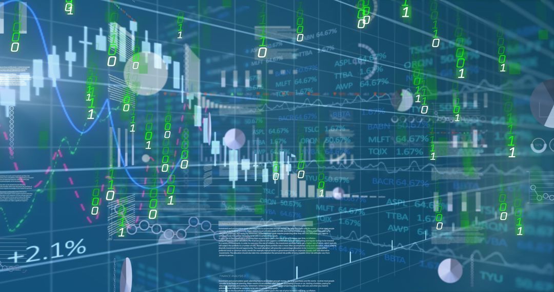 Digital Financial Data and Technology Visualization