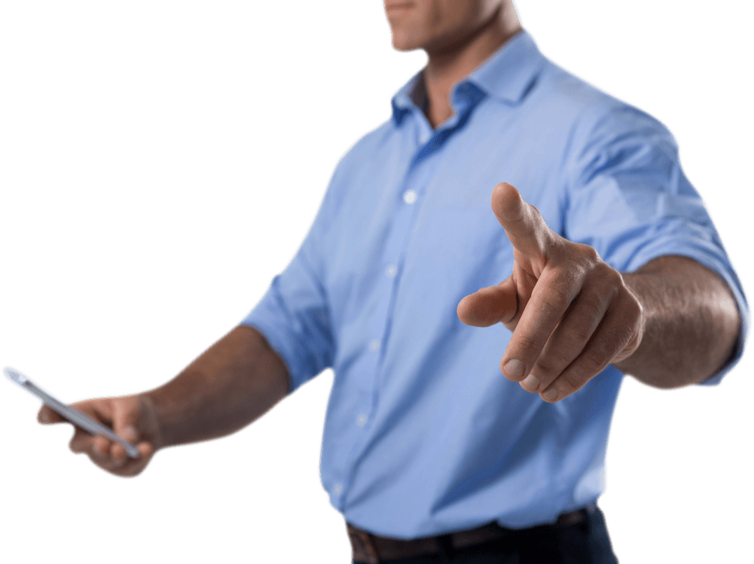 Transparent Executive using Mobile Device Interacting Virtually